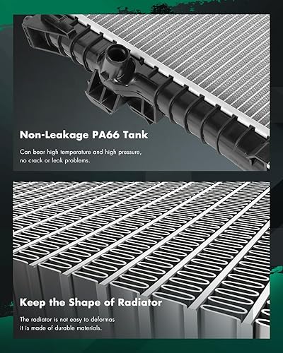 Vista 712 de SCITOO Reemplazo completo del radiador de aluminio para 1993-1998 para Toyota para T100 2.7L 3.0L 3.4L 2090 Radiador