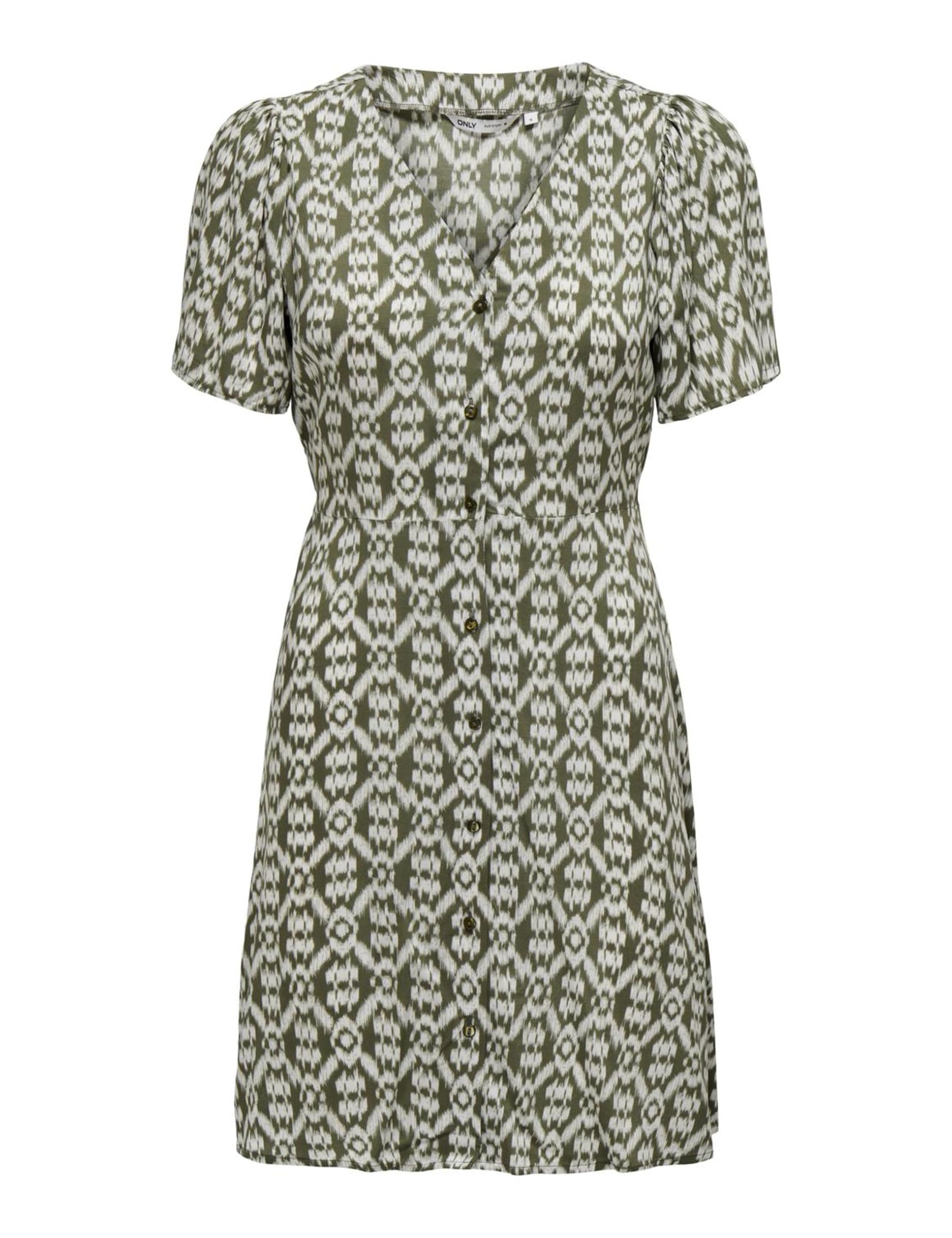 ONLY Women's Onlevida S/S Short Dress WVN Noos Summer, Brown, XS