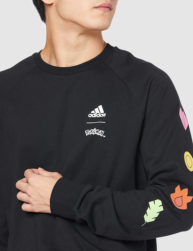 Amazon アディダス スウェット ポケモン クルーネックスウェットシャツ メンズ トレーナー パーカー 通販