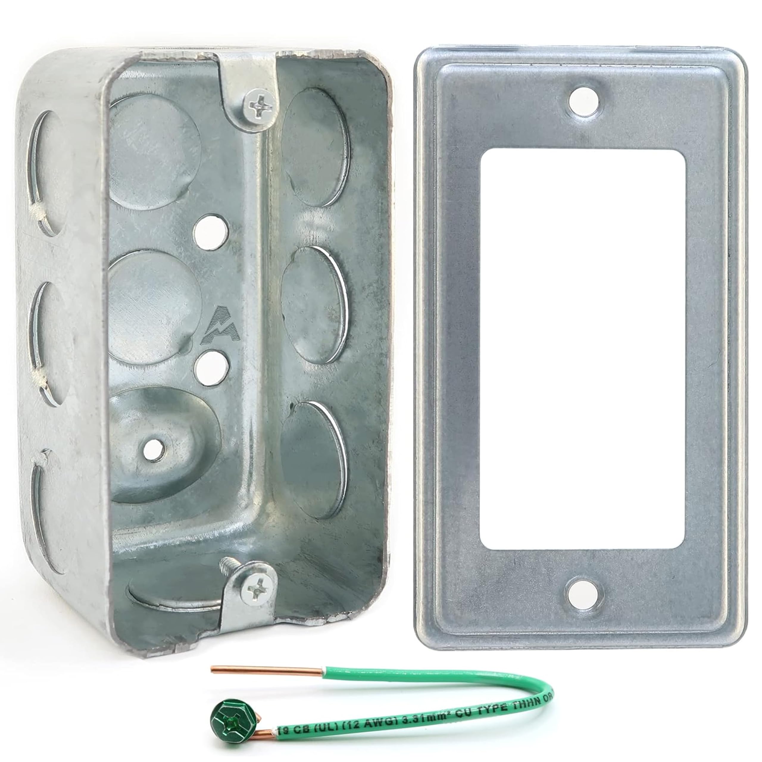 Airmont Products 4x2 Inch Utility Electrical Box, Outlet Box