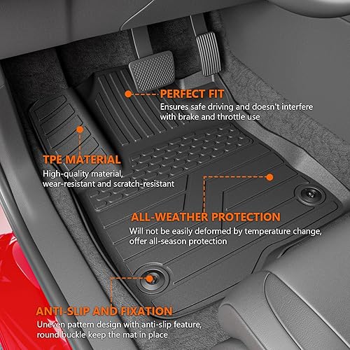 Miniatura 70 de powoq Fuel Floor Mat Compatible with 2017-2022 Honda CRV Trunk Mat Floor Liner TPE Cargo Mat Replacement for 2017-2022 Honda CRV Accessories