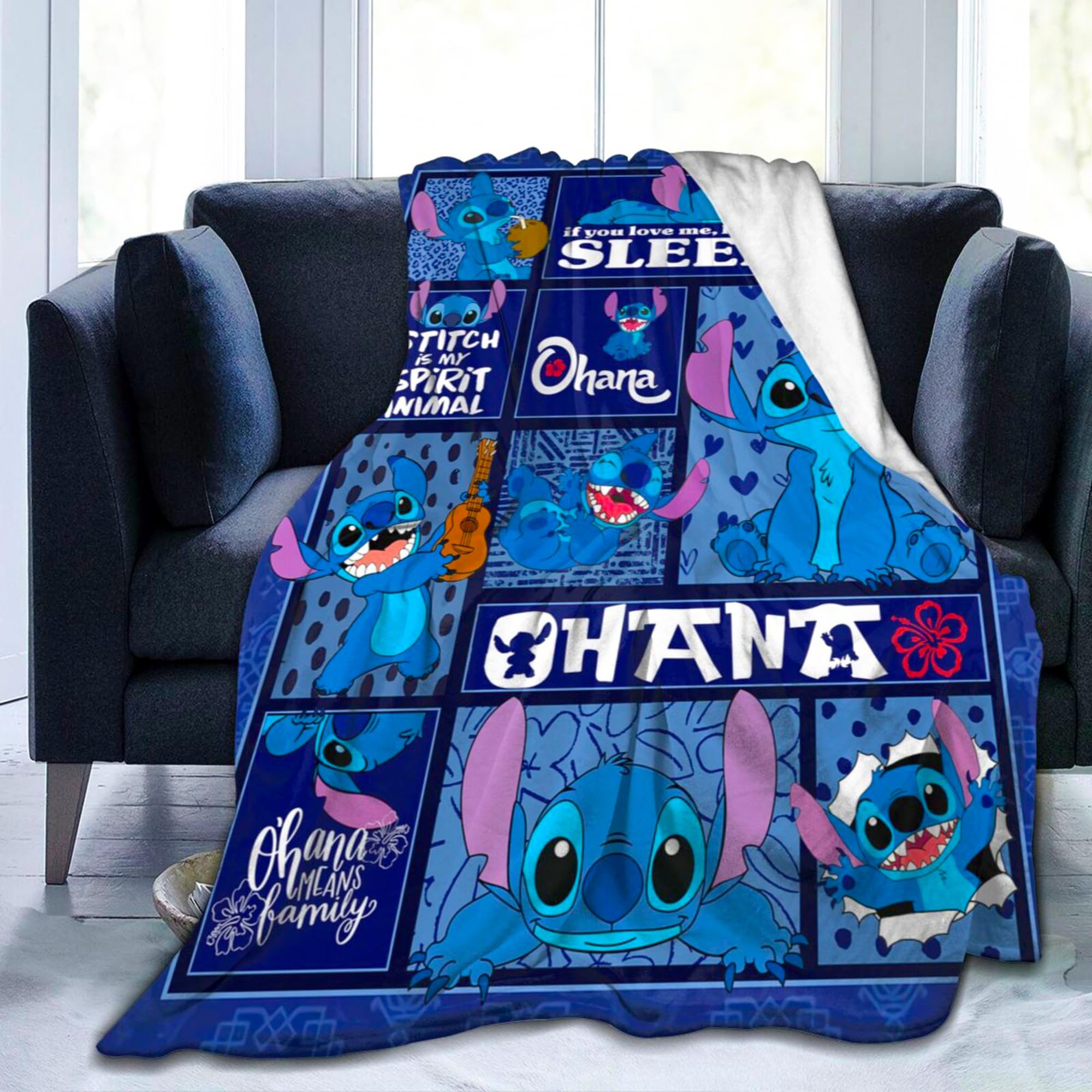 CULPRT Cartoon Character Ultra-Soft Micro Fleece Blanket, Lightweight, Warm, Breathable, 3D Printed Throw, Decorative Design, All Seasons, for Any Occasion 100x125cm