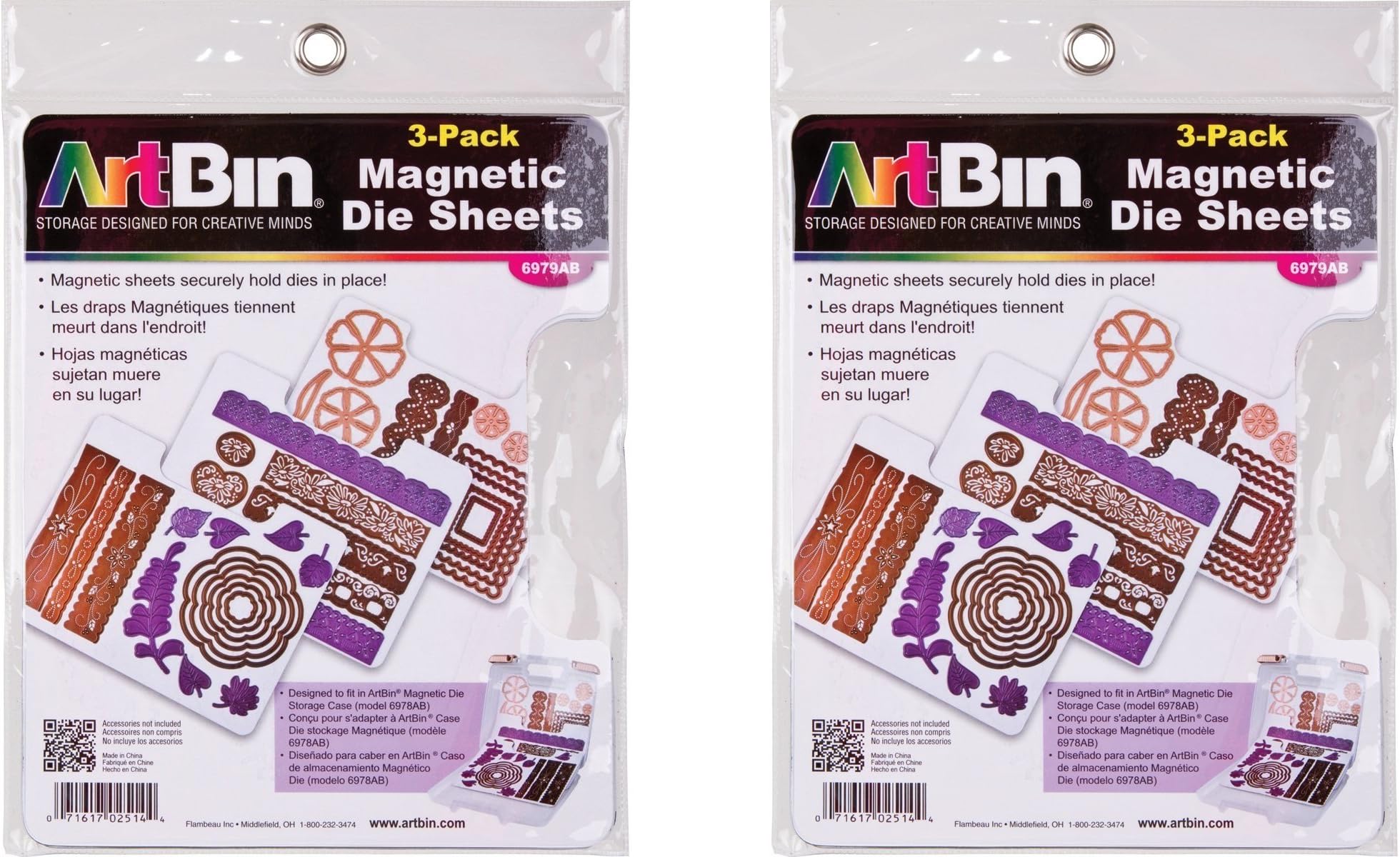 ArtBin Magnetic Die Sheets- 3/Pack (Pack of 2)