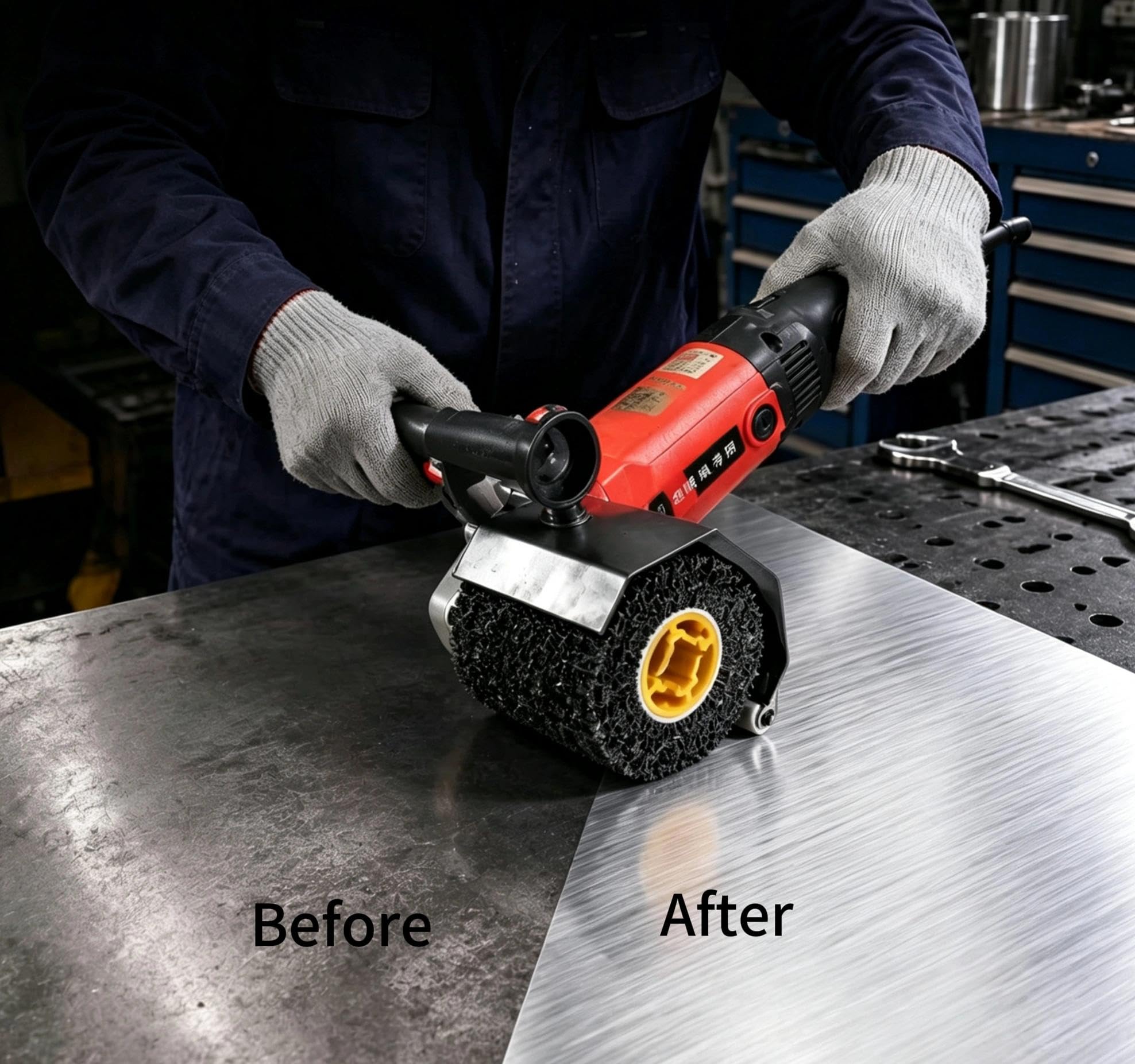Signi Abrasive Wire Wheel - Rust, Paint & Weld Removal -5