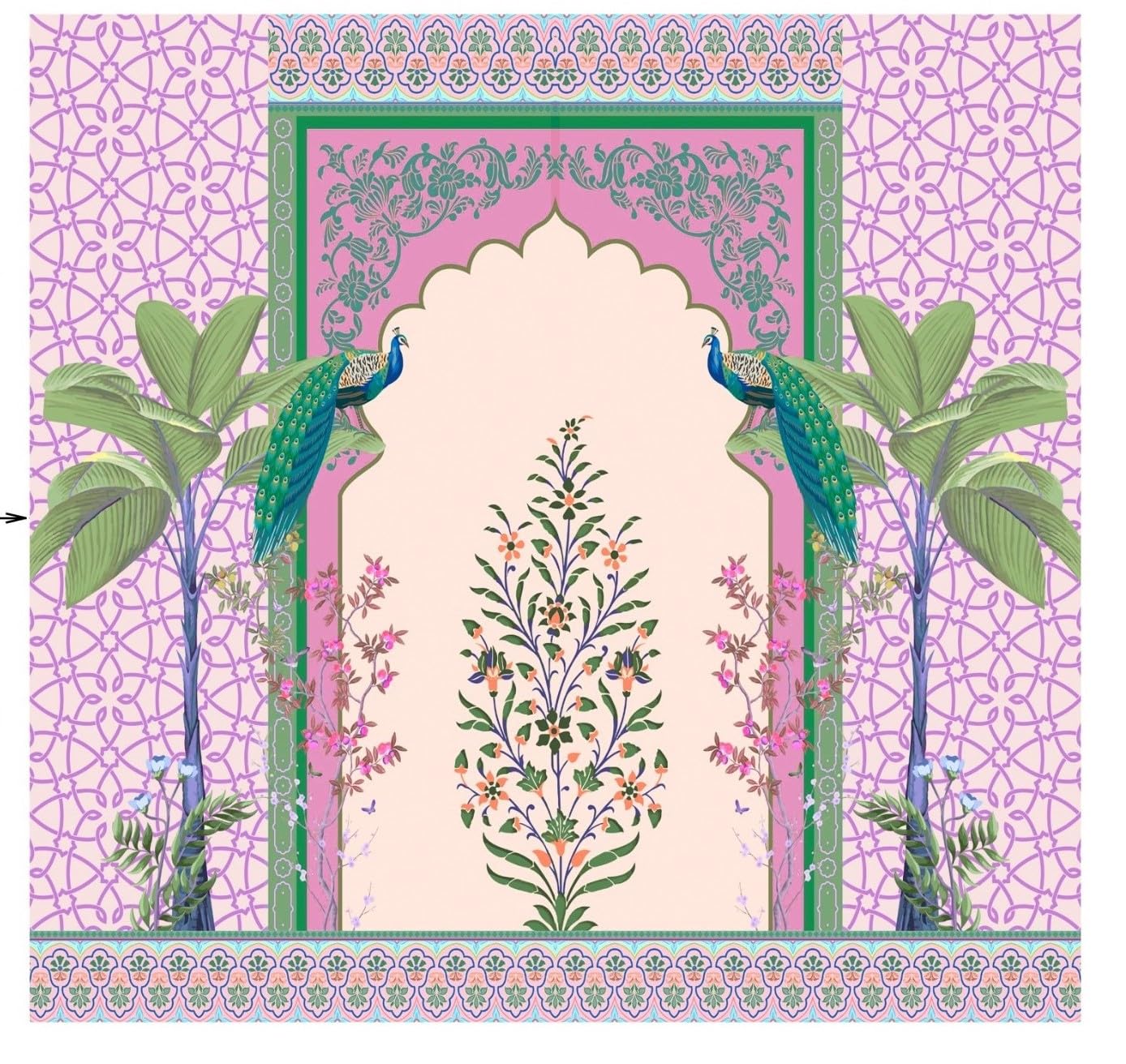 Wedding Decoration Curtains for Background |Wedding Backdrop Cloth | Wedding Haldi Functions Festival Decoration Cloth Pink Clour 8x8 feet (Purple 2 Peacock Backdrop) Traditional Backdrop Cloth (B0DD7Q8CXY) Amazon Price History, Amazon Price Tracker