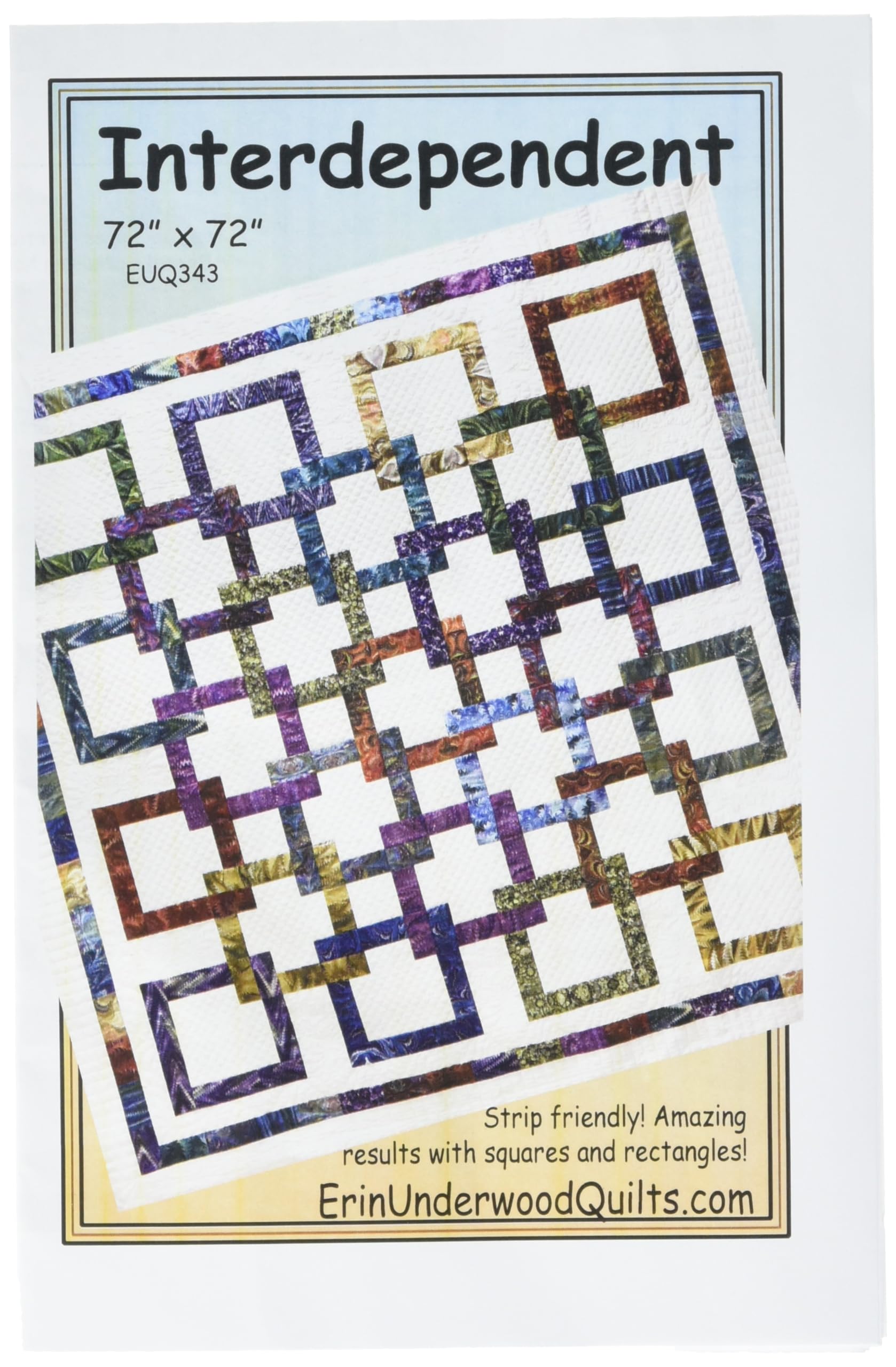 Erin Underwood QuiltsInterdependent Pattern, Multi