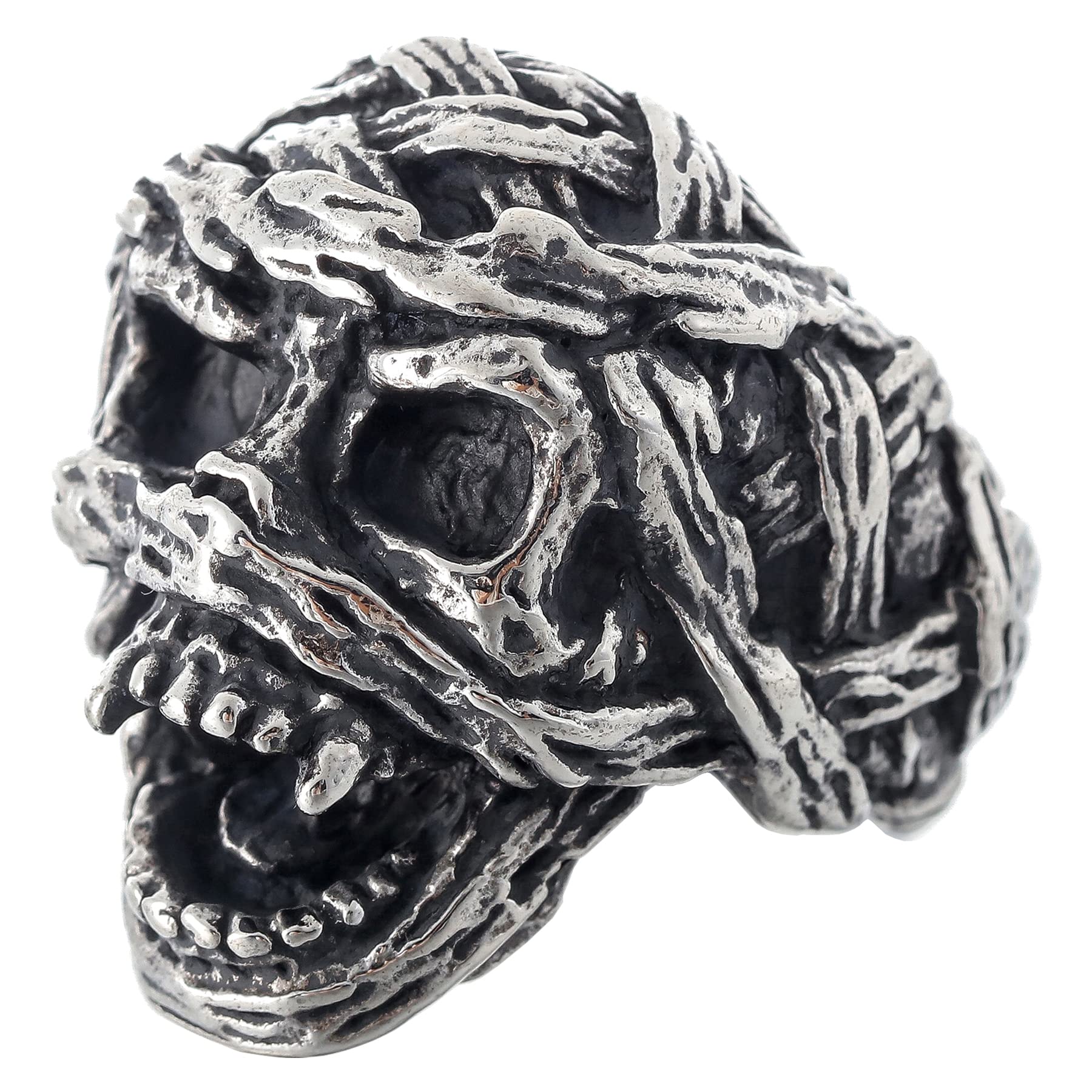 2023 Skull Ring Cool Evil Death Punk Rock Stainless Steel Rings Aly Style Jewelry