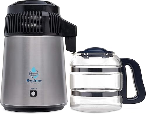 Megahome destilador de agua de acero inoxidable para encimera Colección de vidrio