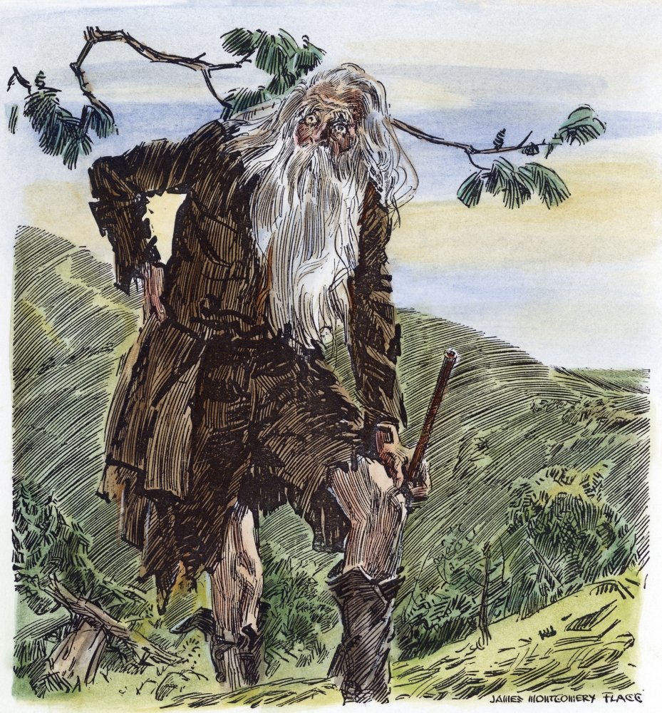Amazon.com: Irving Rip Van Winkle 1929 Drawing By James Montgomery