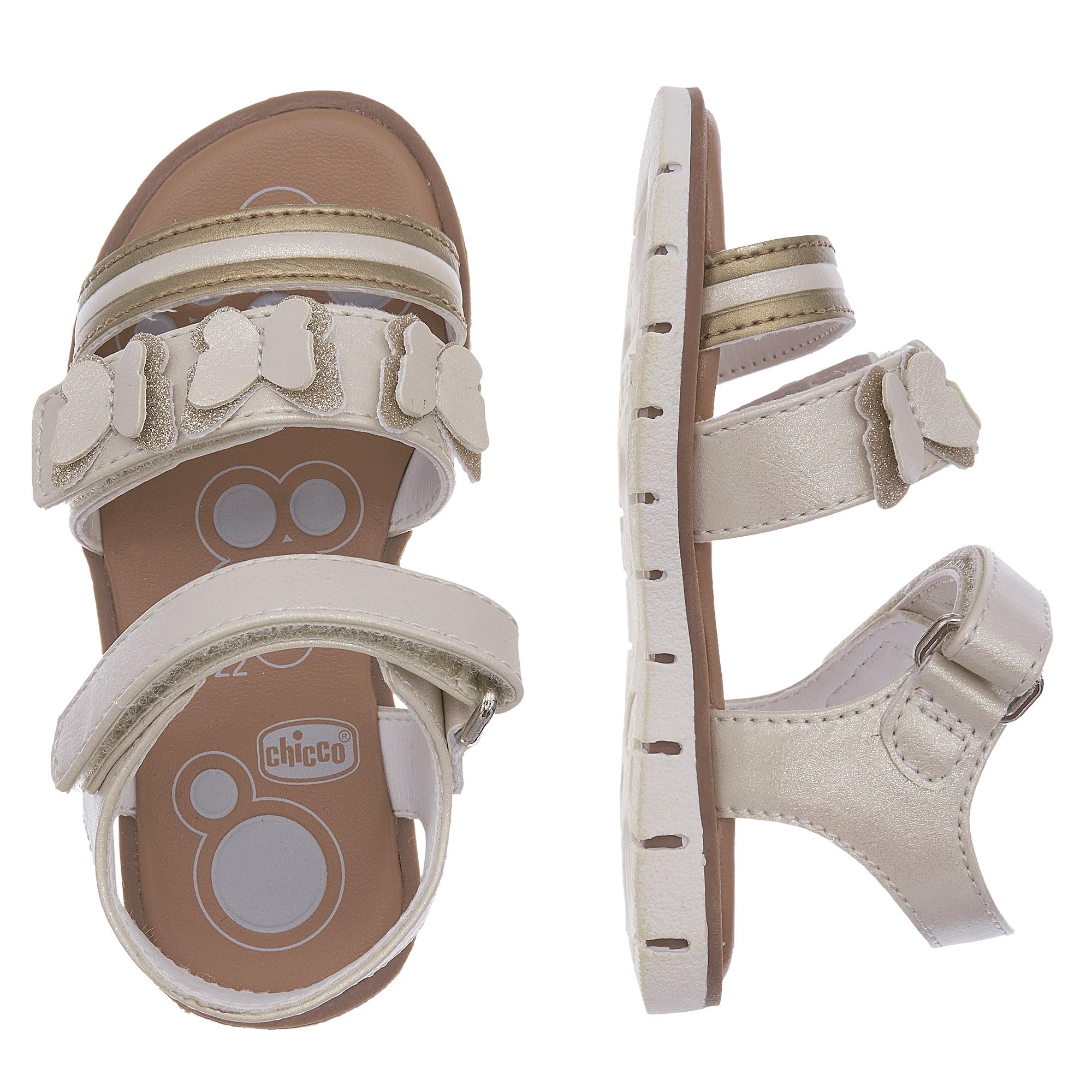 Chicco Sandali con Doppio Velcro, Confortevoli, Leggeri, Flessibili E Traspiranti, Bambine e Ragazze