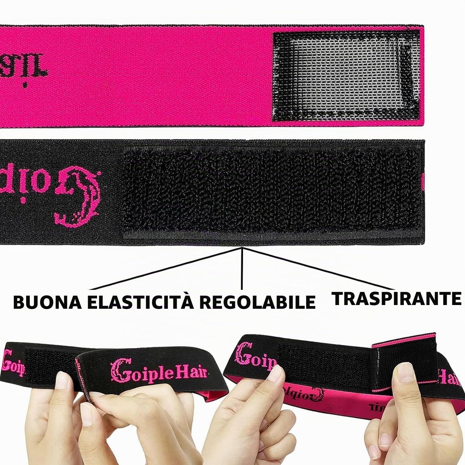 WOZUTUNT Colla Per Parrucche Colla Per Protesi Capelli, Tenuta Forte Colla Per Capelli Per Parrucche, Fascia Per Parrucche, Bastoncino Di Cera Per Capelli, Spazzola Per Bordi Edge Control
