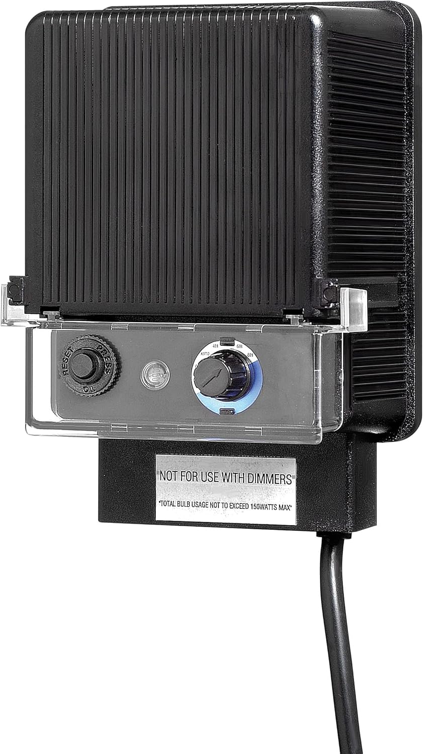 Black Resin Low Voltage Landscape Lighting Transformer