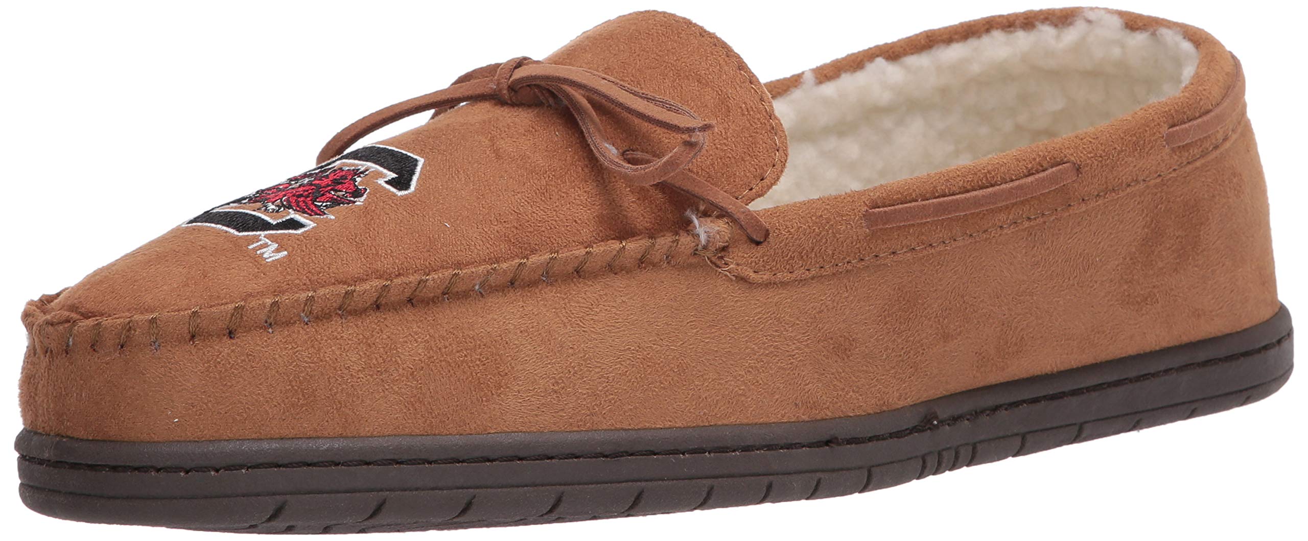 FOCO NCAA Mens NCAA College Team Logo Moccasin Slippers