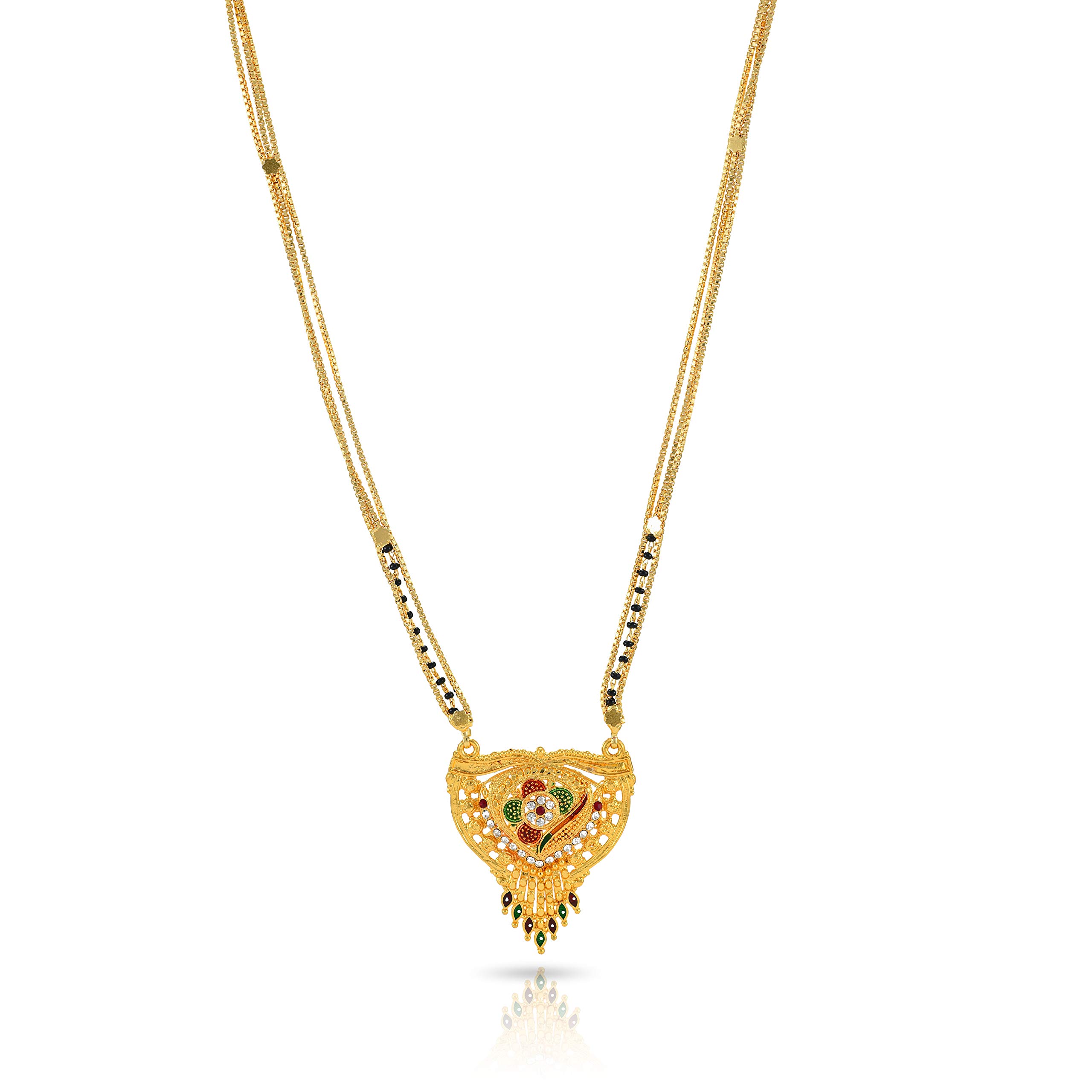 See full amazon price history chart for Yellow Chimes Ethnic Traditional One Gram Gold Glorious Hand Meena Maharashtrian Style Long Chain Black Beads Mangal Sutra Tali/Tanmaniya/Nallapusalu/Mangalsutra for Women Yellow Chimes Ethnic Traditional One Gram Gold Glorious Hand Meena Maharashtrian Style Long Chain Black Beads Mangal Sutra Tali/Tanmaniya/Nallapusalu/Mangalsutra for Women (B0867D7733) Amazon Price History, Amazon Price Tracker