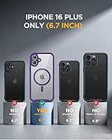 Vista 527 de Miracase Funda magnética para iPhone 14 de 6.1 pulgadas, protector de pantalla de vidrio templado integrado + protector de lente, compatible