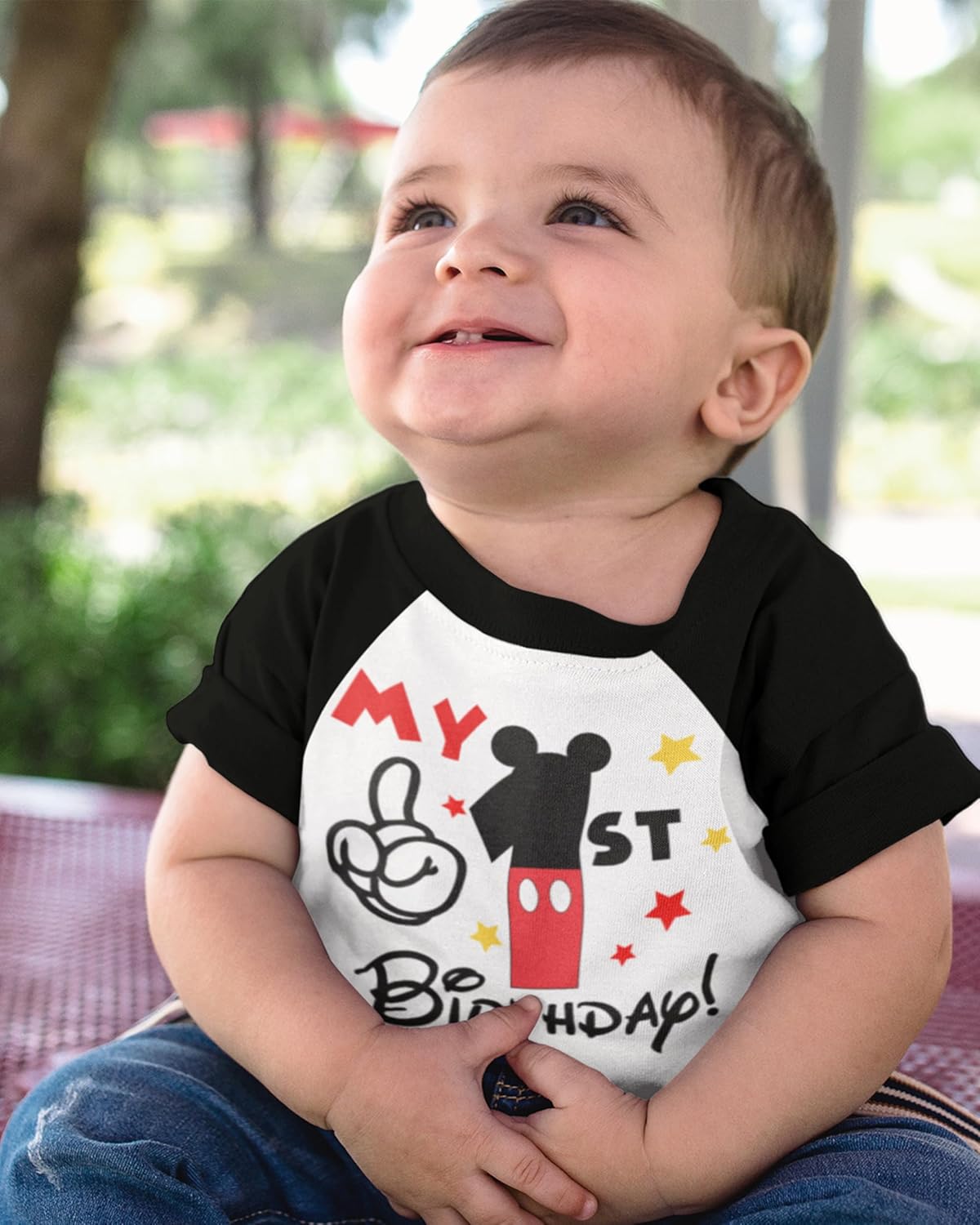 Luke & Lulu First Birthday Outfits for Baby Boys Shirts - Mouse Theme, One, 1st Birthday - Image 6