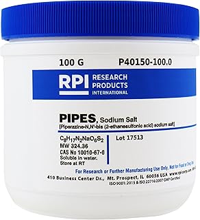 Pipes Sodium Salt [Piperazine-N,N'-bis(2-ethanesulfonic Acid) Sodium Salt], 100 Grams