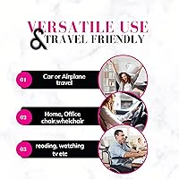 Vista 14 de Almohada de apoyo lumbar para silla de oficina, soporte de espalda desmontable para silla de oficina, almohada lumbar, almohada de apoyo Azul