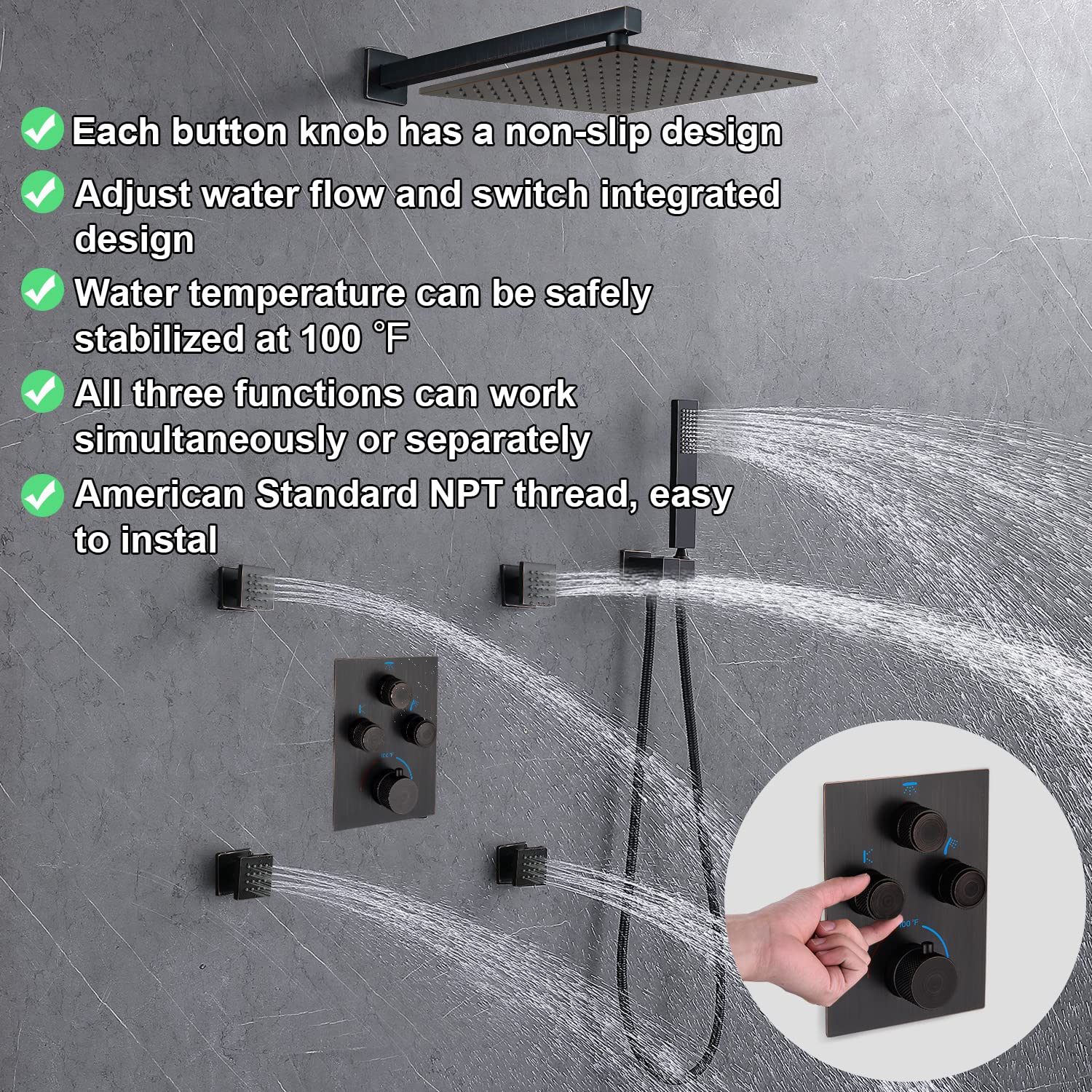 Shower Flow Control Valves