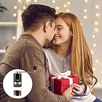 Vista 6 de VEVOK CHEF Molinillo de Café Manual Molinillo de Café de Mano 6 Configuraciones Ajustables Externas Acero Inoxidable Rebaba Cónica Molino de Café