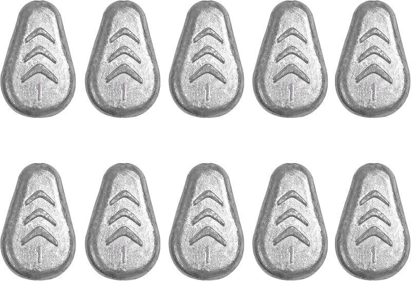 No Roll Sinker Fishing Weights No Snag Flat Inline Sinker Weights Slip Sinkers Weights for Surf Fishing Catfish Rigs Saltwater Freshwater