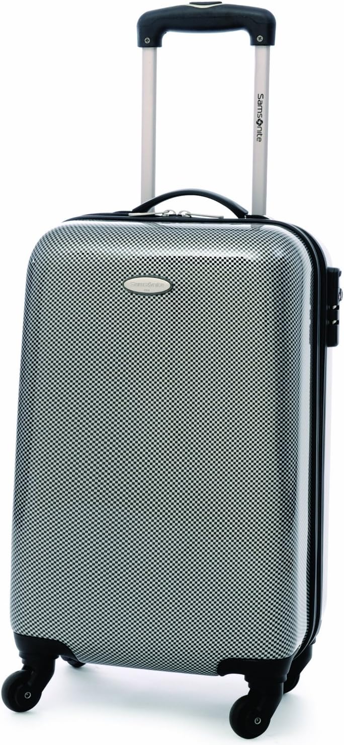 Samsonite Winfield 20 Carry-on Spinner Upright (Limited Edition) Check Black Silver