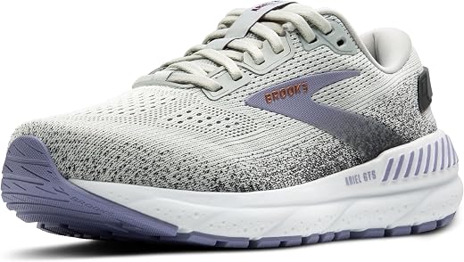 Brooks Women’s Ariel GTS 24 Supportive Running & Walking Shoe, Mercury/Ebony/Sweet Lavender, 8.5 Wide