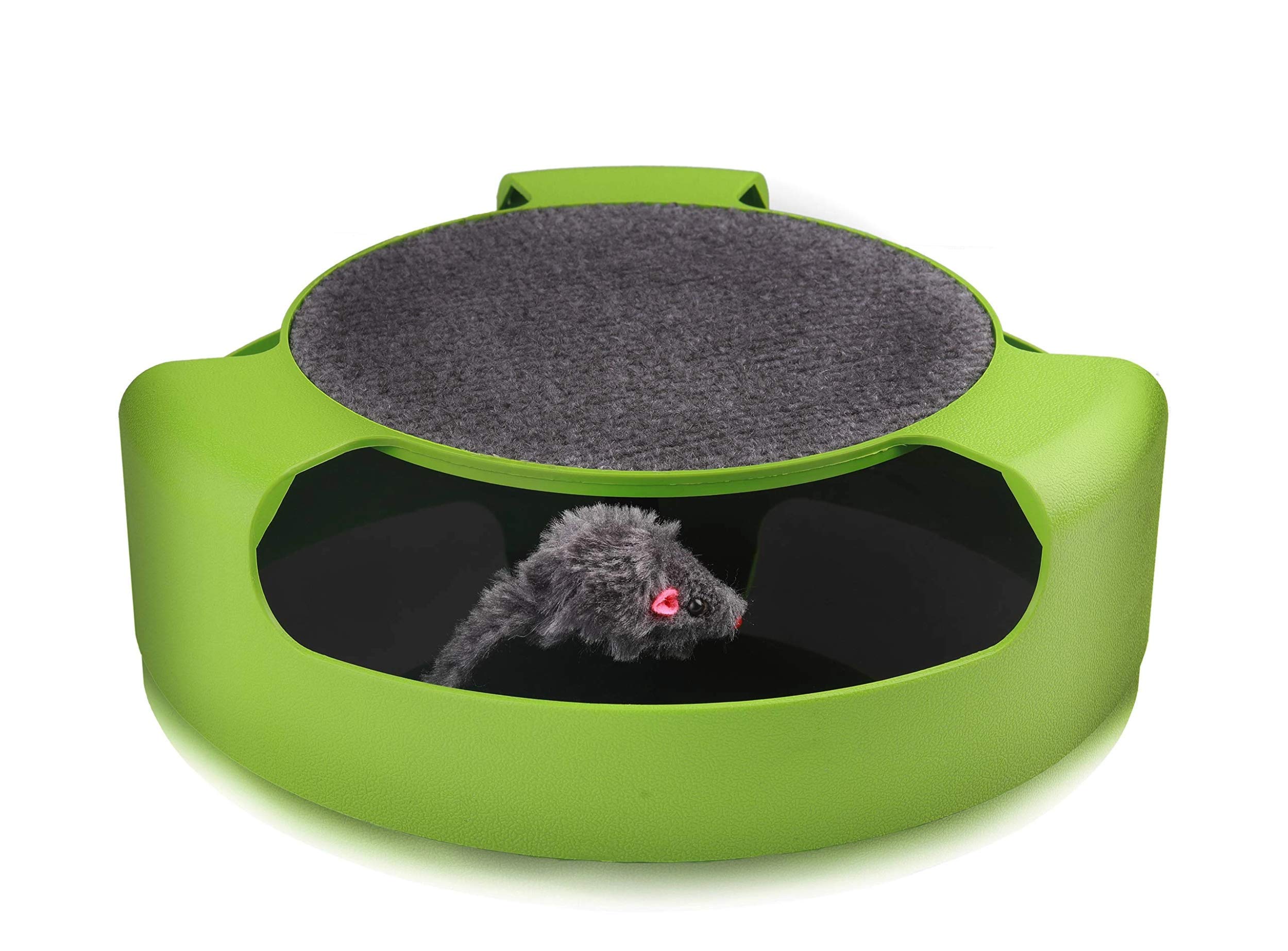 Pets First Katzenspielzeug mit Maus, drehbar, Maus-Spielzeug für Katzen