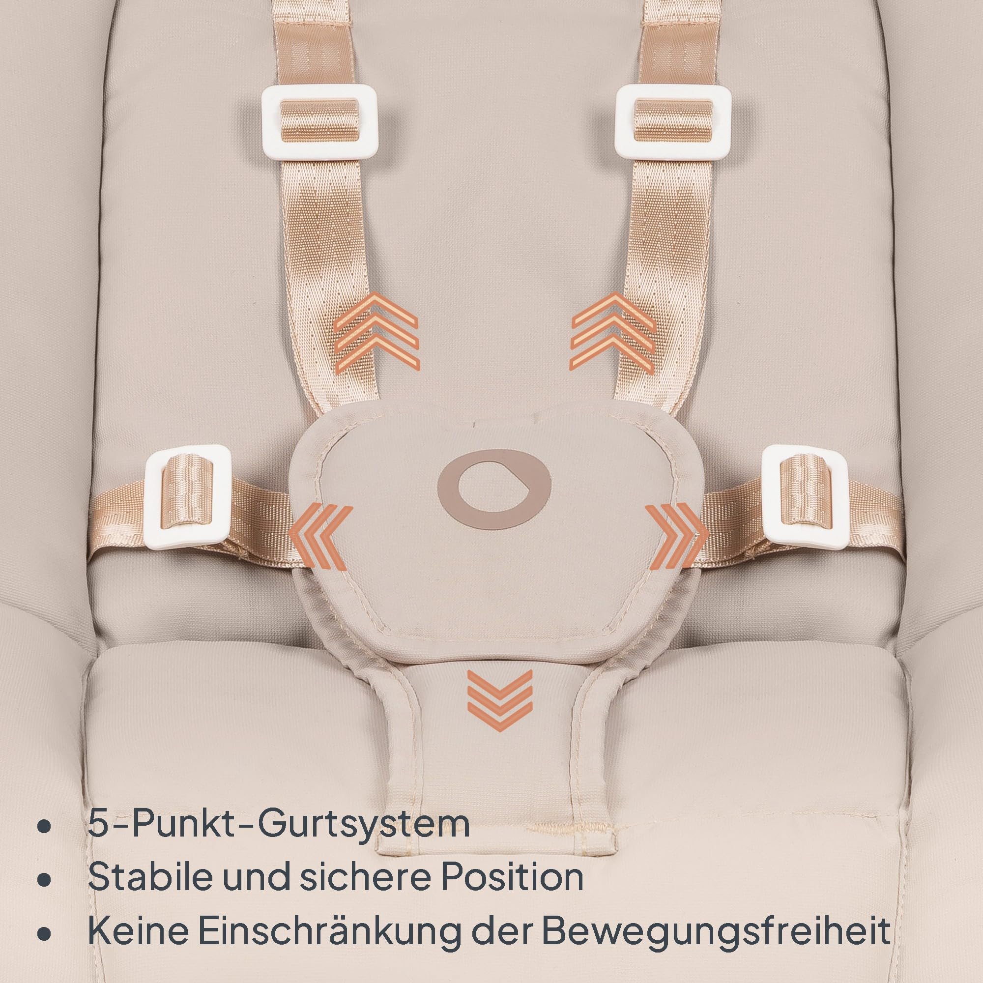 Lionelo Celia Holzhochstuhl zum Füttern, Wächst mit dem Kind