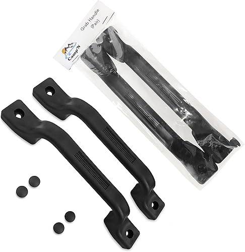 Miniatura 2 de Camp N manija de plástico de repuesto para todas las condiciones meteorológicas para auto remolque camper home remolque de carga Negro
