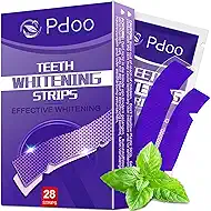 Purple Teeth Whitening Strips - 28 Teeth Whitener Strips (14 Uses) | Purple Color-Correcting Gel Technology | Teeth Whitening Kit for Sensitive Teeth | Enamel Safe, Peroxide-Free for a Brighter Smile