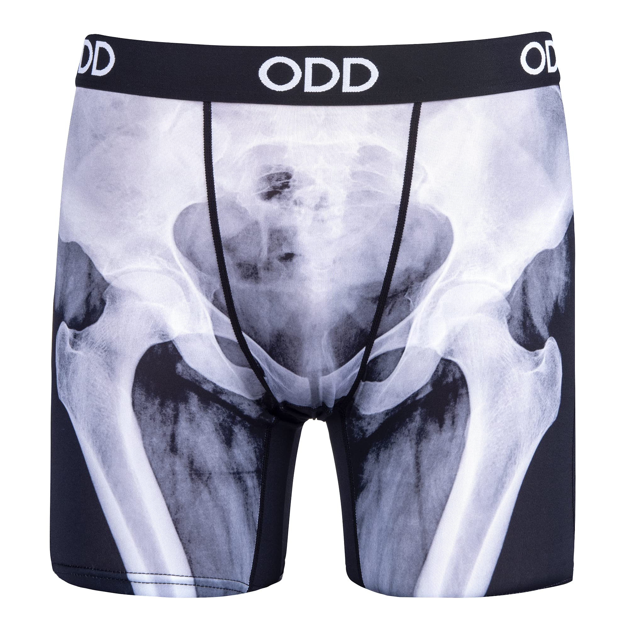 Odd Sox, X Ray, Men's Boxer Briefs, Funny Skeletal Bone Print Underwear