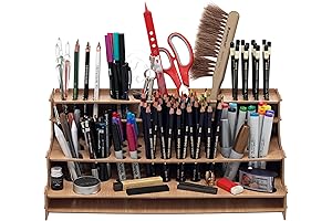 Mezzo Artist Drawing Rack - Wood Grain Laminate Multi-Layer Desk Stand