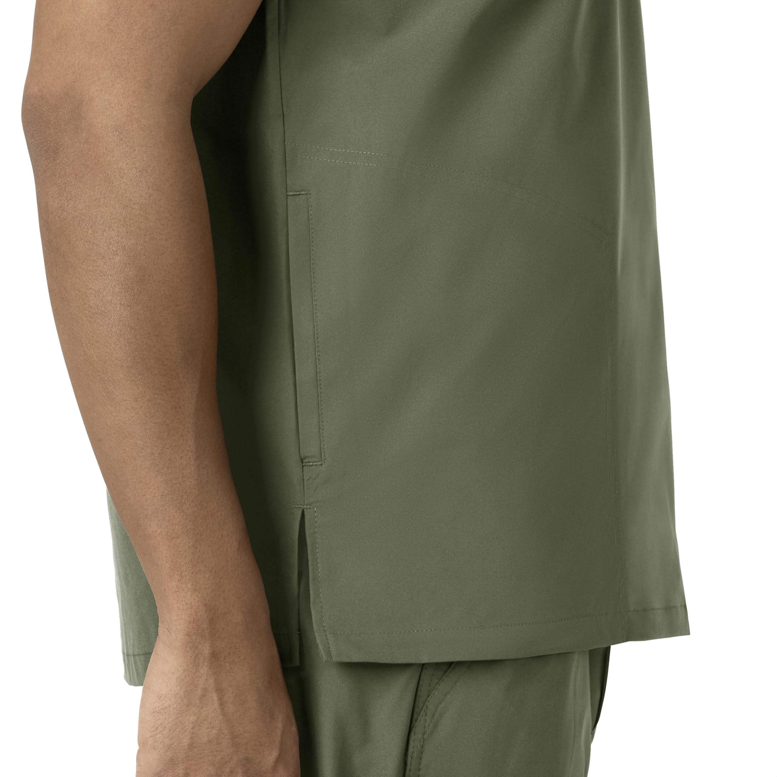 Carhartt Męski top Scrub, męski top z dekoltem w serek, 1 szt, Oliwka, XL