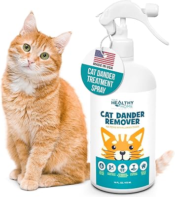 Cat Dander Remover Aloe Vera Free- Pet Dander Allergy Reducer Relief Dry Skin Spray for Cats and Humans| Cruelty-Free & Made in USA 1 Pack