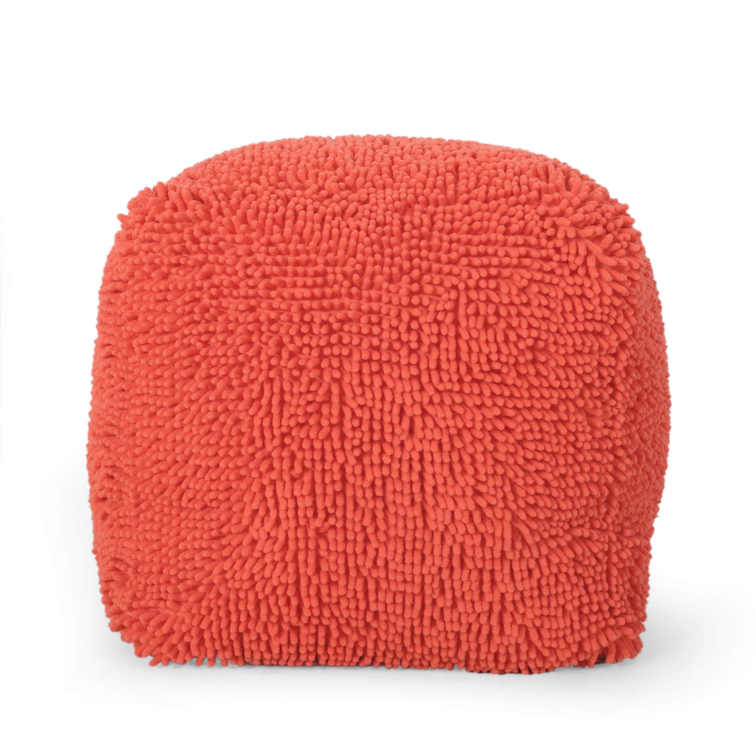Christopher Knight Home Moloney Pouf, Coral-image-37