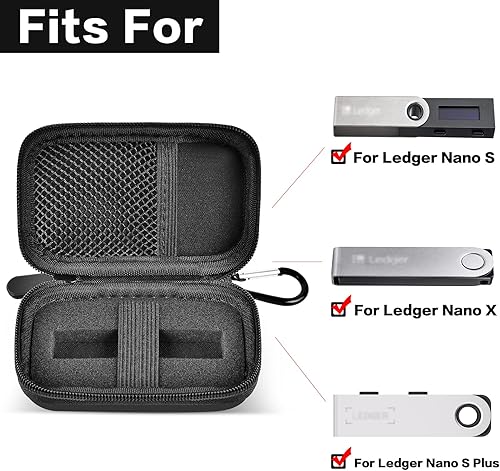 Miniatura 2 de Funda compatible con Ledger Nano XSS Plus para billetera de hardware de criptomonedas - BTC para Bitcoin, Ethereum, Ripple, Altcoins y tokens ERC.