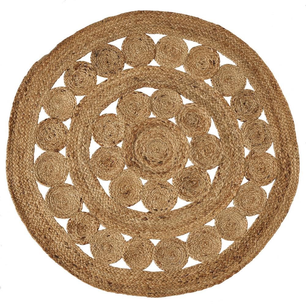 Tapis en jute de style bohème pour réchauffer une chambre