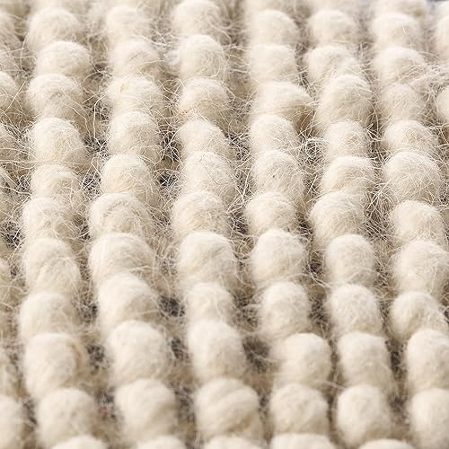 Miniatura 7 de Christopher Knight Home Lucknow - Puf cilíndrico hecho a mano, color blanco y azul marino