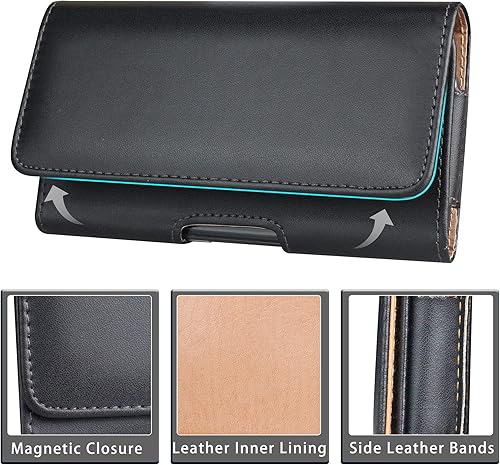 Miniatura 3 de Funda para teléfono celular para iPhone 131211 Pro, 13, 12, 11, X, XR, XS, 7, 8, la funda para cinturón tiene bolsa de transporte horizontal para