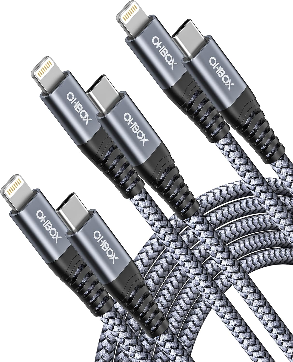 iPhone Charging Cable 6FT, 3Pack [Apple MFi Certified] USB to Lightning Cables Fast Charging, iPhone Charger Cord iPhone USB Cable Compatible with iPhone 14 13 12 11 Pro Max Plus 8 7 6 iPad and More