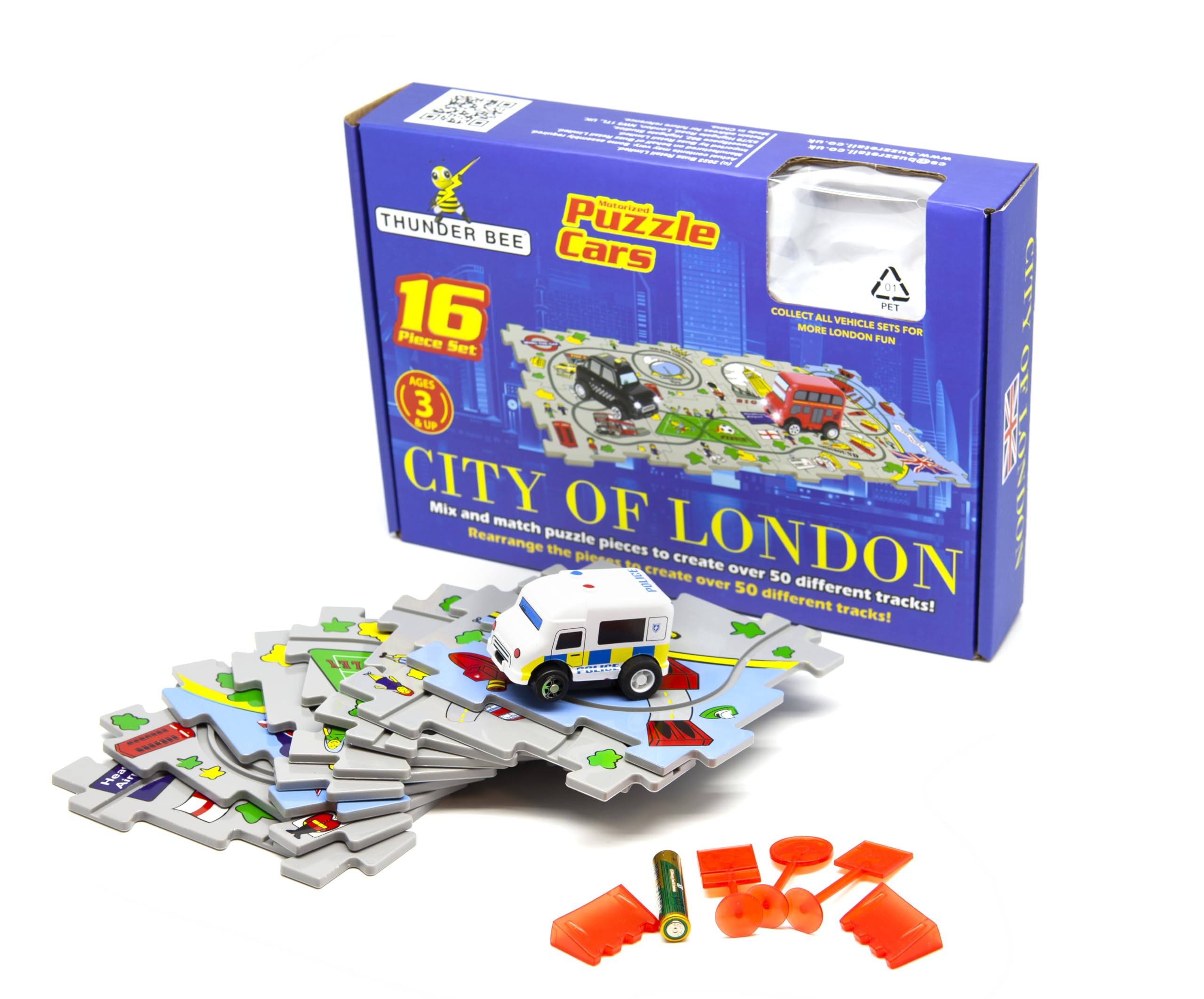 Puzzle Cars Police - Fun & Educational Jigsaw Puzzle for Kids Colourful Police Car Theme, Durable Pieces, Ages 3+