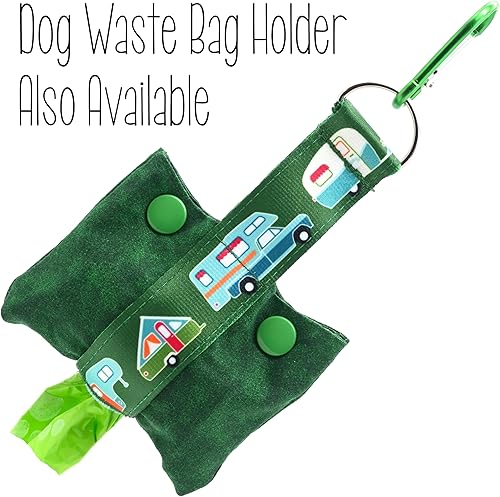 Vista 27 de RV Camping Dog Collar - Campers - Vintage Car & Trailer - Van - Fifth Wheel - Truck Camper - A-Frame - 4 Sizes - 1 Inch Wide - Handmade by Green