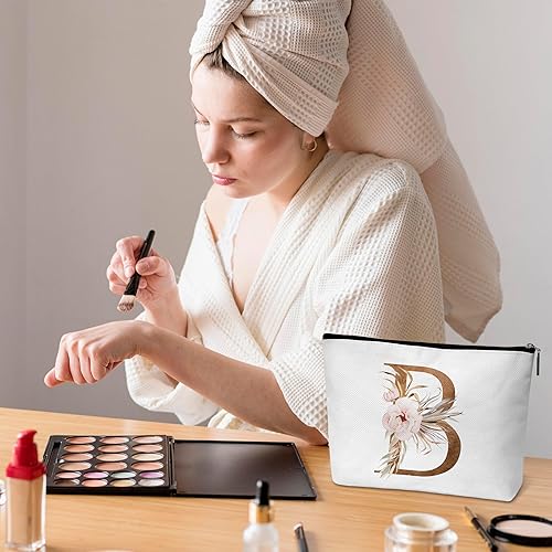 Miniatura 5 de ONDTOM Bolsa de maquillaje personalizada A-Z, Con color, Letra S