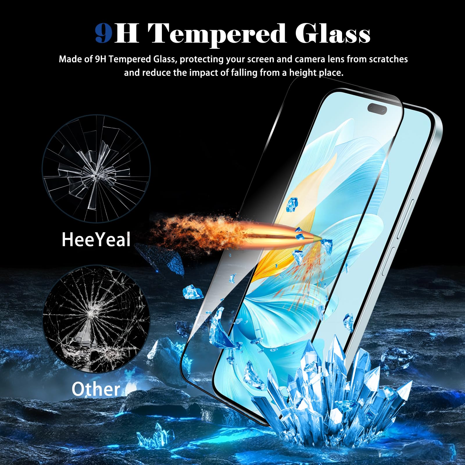 Pixel 9 Pro 2 Pellicole Vetro Temperato Per Honor Pad 9 - Protezione Schermo Antigraffio 9H Anti-impronte Protezione Schermo Tablet - Foto 5