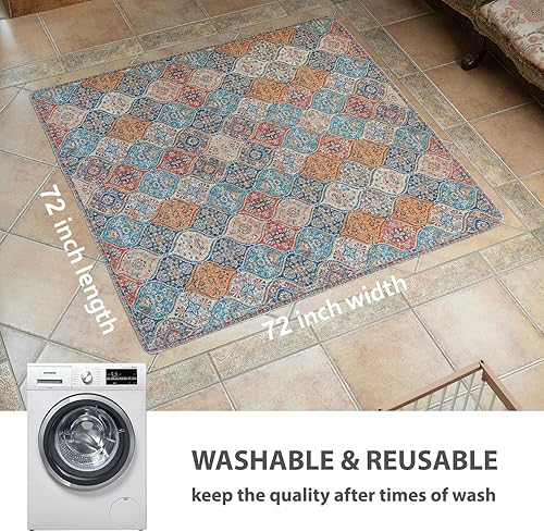 Miniatura 27 de nunubaby Almohadillas lavables para orina de perros, elegante, antideslizante, a prueba de fugas, reutilizable, ultraabsorbente, para jaulas y