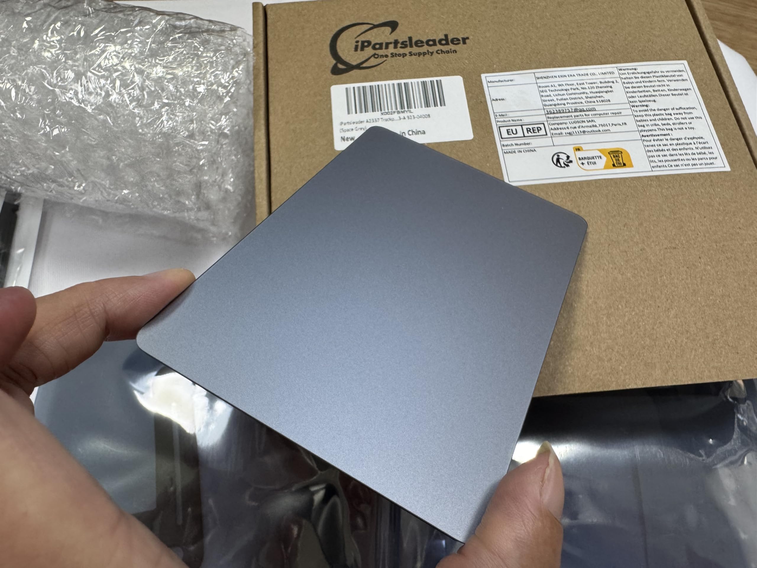 A2337 Trackpad Ersatz für MacBook Air (Retina, 13-Zoll, M1,2020) Force Touch Touchpad mit Kabel EMC3598 661-16825 821-02663-A 923-04008 (Space Grey)