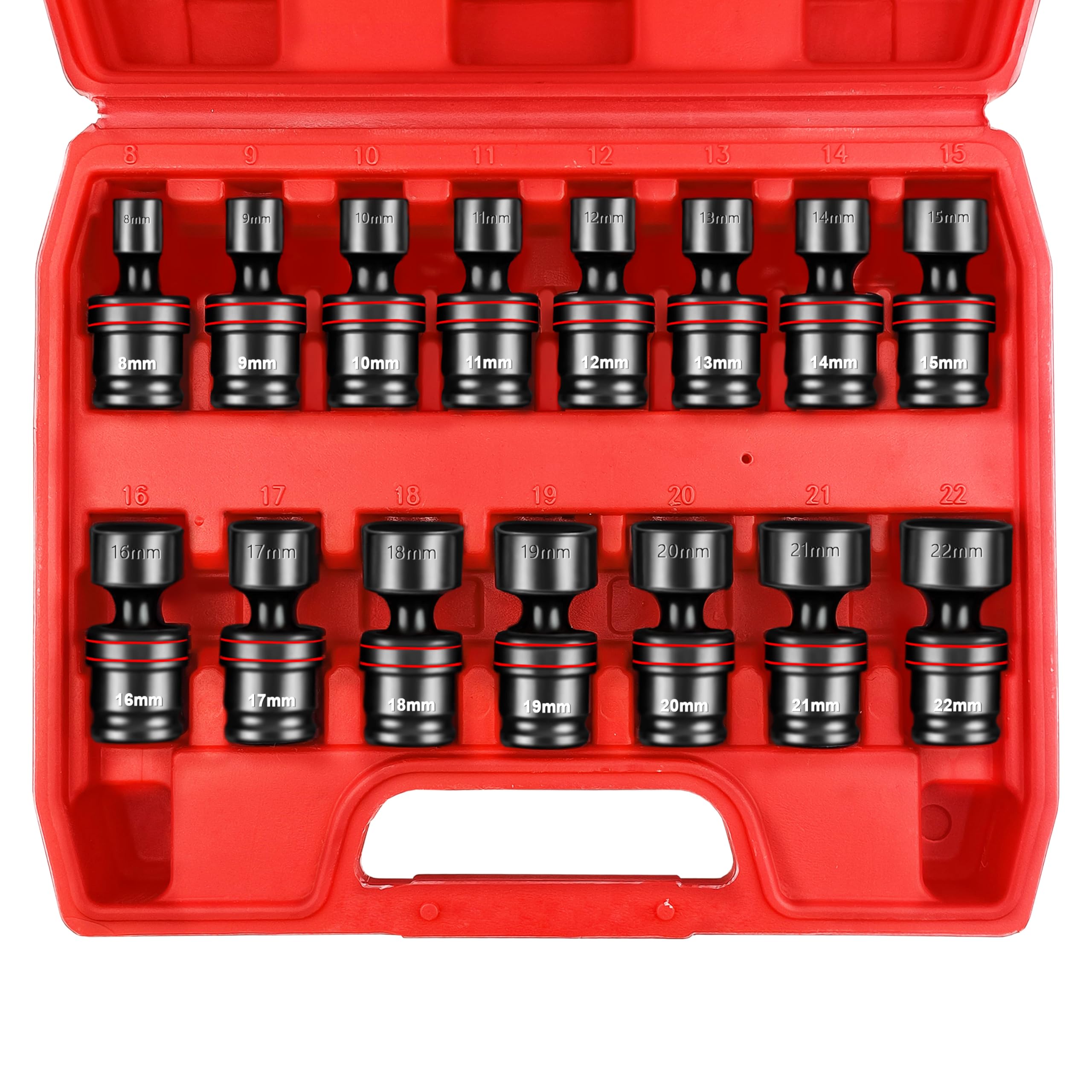 WETT 15-piece wobble socket set