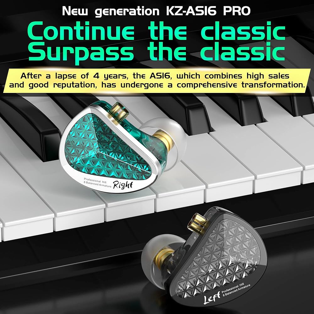 Amazon.co.jp: YINYOO KZ AS16 PRO 16BA IEM インイヤーイヤホン