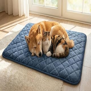Thermal Reflection Pad for Dogs 5-Layer Self Warming Non-Electric Heating Stop Joint Heat Loss – Restore Mobility & Comfort for Cats and Dogs Indoor/Outdoor, Washable (Blue,Large)